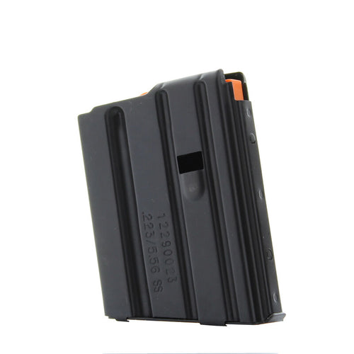 DURAMAG By C-Products Defense AR-15 Magazine .223/5.56 NATO 5 Rounds Stainless Steel Black 1023041178CPD